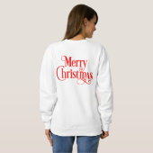 Dackel Santa Sweatshirt (Schwarz voll)