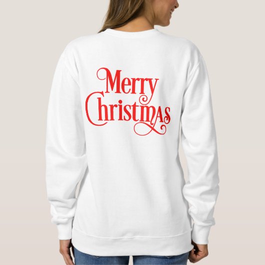Dackel Santa Sweatshirt (Rückseite)