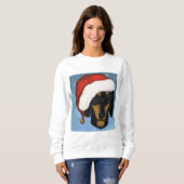 Dackel Santa Sweatshirt (Vorne ganz)
