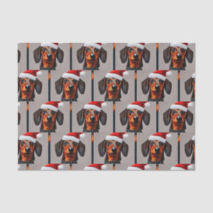 Dackel Santa Tissue Paper Seidenpapier