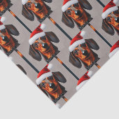 Dackel Santa Tissue Paper Seidenpapier (Ausschnitt)