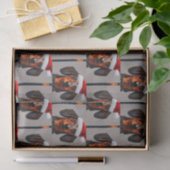 Dackel Santa Tissue Paper Seidenpapier (Geschenk)