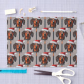 Dackel Santa Tissue Paper Seidenpapier (Handwerk)