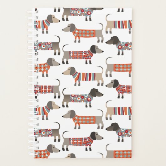 Dackel Sausage Dog Planner Planer (Vorderseite)