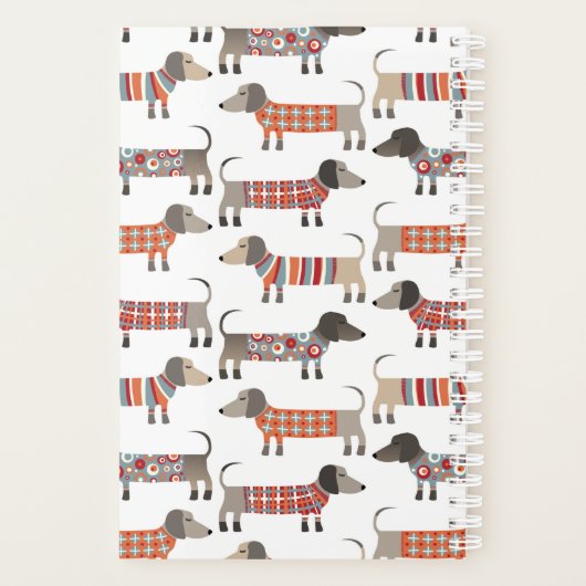 Dackel Sausage Dog Planner Planer (Rückseite)