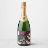 Dackel Schaumweinetikett (Vorderseite)