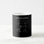 Dackel Schlafen mit Dackeln Kaffeetasse (Mittel)