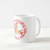 Dackel, schlampige Küsse Kaffeetasse (VorderseiteRechts)