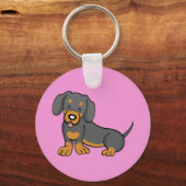 Dackel Schlüsselanhänger (Vorderseite)