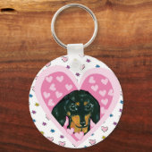 Dackel Schlüsselanhänger (Vorderseite)