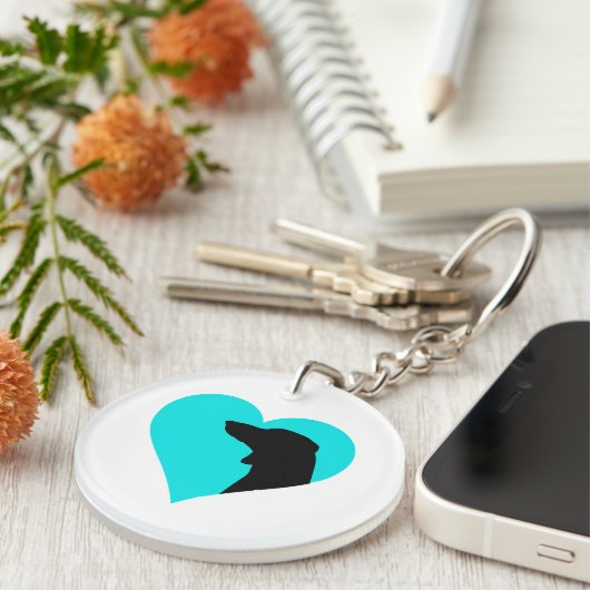 Dackel Schlüsselanhänger (Vorderseite rechts)