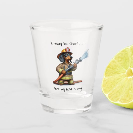 Dackel Schnapsglas (Vorderseite)