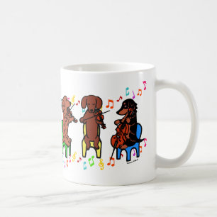Dackel-Schnur-Trio Kaffeetasse