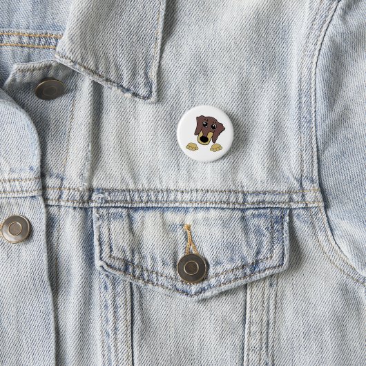 Dackel Schokolade und Cartoon mit hellbrauner Piss Button (Beispiel)