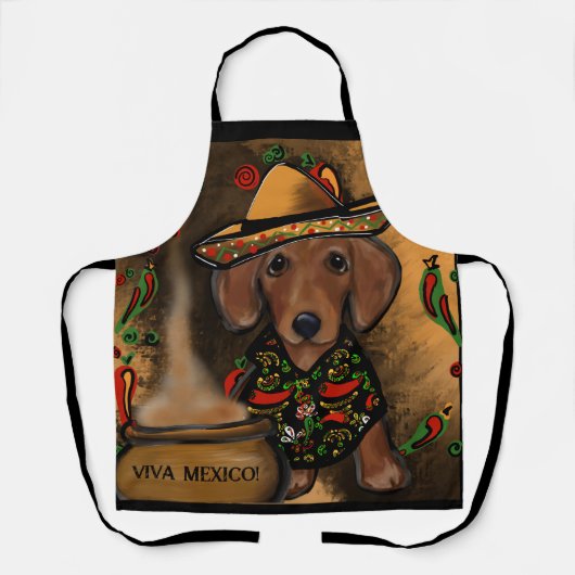 Dackel Schürze (Vorderseite)