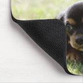 Dackel (schwarz) 2 mousepad (Ecke)