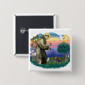 Dackel (schwarz und braun) button (Vorne & Hinten)