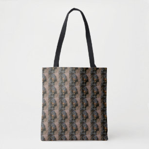 Dackel-schwarzer und tan Liebe w pic Tasche