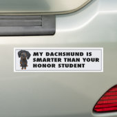 Dackel-(Schwarzes und TAN) Ehre Autoaufkleber (Auf Auto)