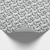 Dackel-Schwarzes und TAN-Hundeglattes Geschenkpapier (Ecke)