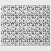 Dackel-Schwarzes und TAN-Hundeglattes Geschenkpapier (Flach)