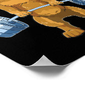 Dackel Schwerstarbeit Fitness Poster (Ecke)