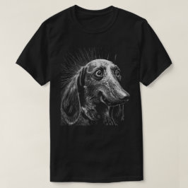 Dackel Scratchboard T - Shirt