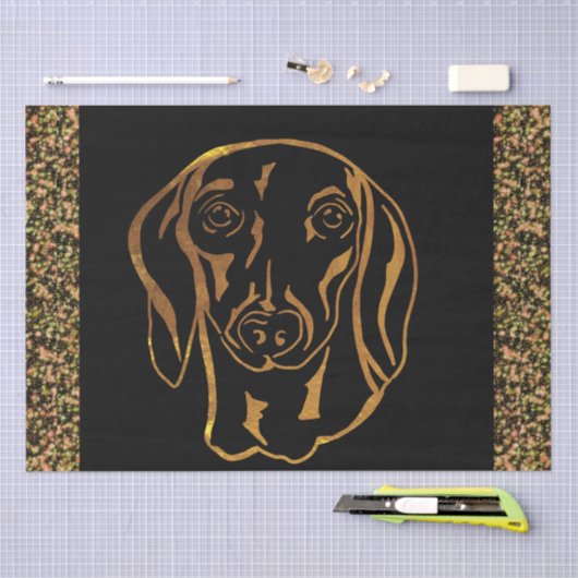 DACKEL SEIDENPAPIER (Handwerk)