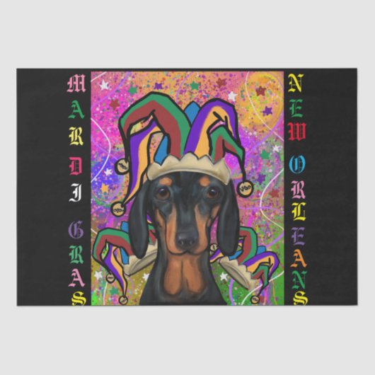 Dackel Seidenpapier (Vorderseite)