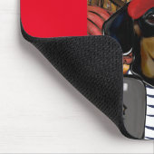 Dackel Selfie Mousepad (Ecke)