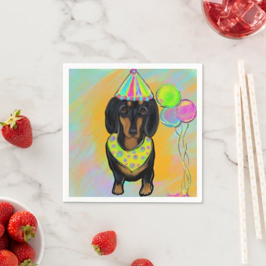 Dackel Serviette (Beispiel)