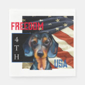 Dackel Serviette (Vorderseite)