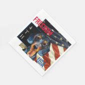 Dackel Serviette (Ecke)