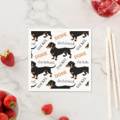 Dackel Serviette (Beispiel)