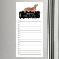 Dackel Shopping List Magnetic Notepad