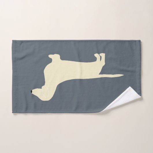 Dackel-Silber Badhandtuch Set (Handtuch)