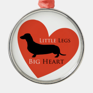 Dackel Silbernes Ornament