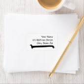 Dackel Silhouette Adressaufkleber (Insitu)