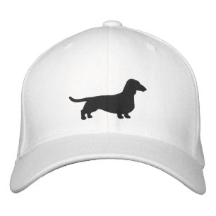 Dackel Silhouette Dackel Dog Benutzerdefinierte Da Bestickte Baseballkappe