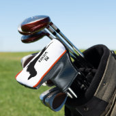 Dackel Silhouette Dackel Hund Personalisiert Golf Headcover (In Situ)