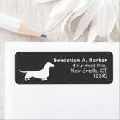 Dackel Silhouette | Dackel Hunde Rücksendeadresse (Insitu)