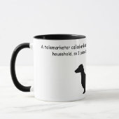 Dackel Silhouette Funny Coffee Tasse (Links)