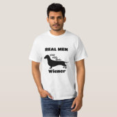 Dackel Silhouette Funny T-Shirt (Vorne ganz)
