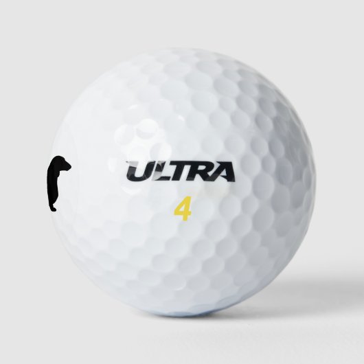 Dackel Silhouette Golfball (Logo)