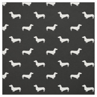 Dackel-Silhouette-Hundegewebe - Dackelgewebe Stoff