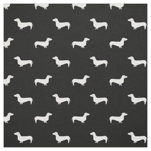Dackel-Silhouette-Hundegewebe - Dackelgewebe Stoff (Muster)