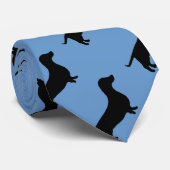 Dackel-Silhouette irgendeine Farbehals-Krawatte Krawatte (Gerollt)