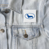 Dackel-Silhouette-Knopf Button (Beispiel)
