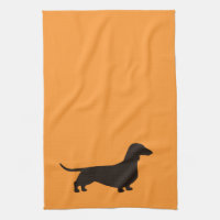Dackel-Silhouette-kurzhaariger Dackel-Hund