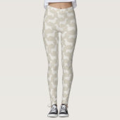 Dackel-Silhouette-Muster Leggings (Vorderseite)